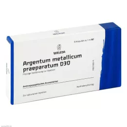 ARGENTUM METALLICUM Praeparatum d 30 ampoules, 8 st
