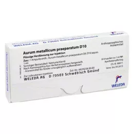 AURUM METALLICUM PRAEPARATUM D 10 ampuller, 8 st