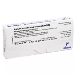 AURUM METALLICUM PRAEPARATUM D 30 ampuller, 8 st