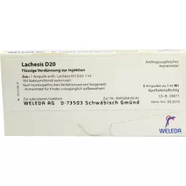 LACHESIS D 20 ampuller, 8X1ml