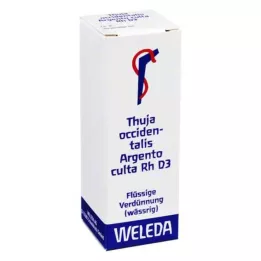 THUJA OCCIDENTALIS ARGENTO Culta RH D 3 -utspädning, 20 ml