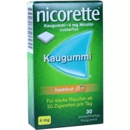 NICORETTE 4 mg Freshfruit Kaugummi, 30 st