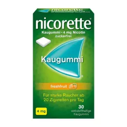 NICORETTE 4 mg färskfrukttuggummi, 30 st