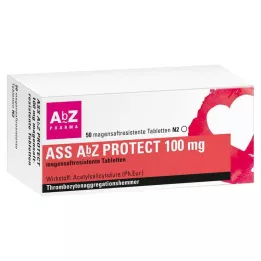 ASS AbZ PROTECT 100 mg magsäcksresistenta tabletter, 50 st