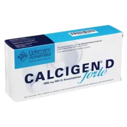 CALCIGEN D forte 1000 mg/880 I.E. brustabletter, 40 st