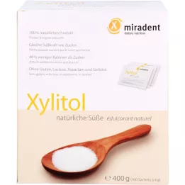MIRADENT Xylitolsockerersättningspulverpåsar, 100X4 g