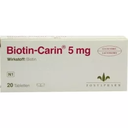 BIOTIN-CARIN 5 mg tabletter, 20 st