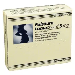 FOLSÄURE LOMAPHARM 5 mg tabletter, 100 st