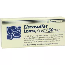EISENSULFAT lomapharm 50 mg filmbelagda tabletter, 20 st
