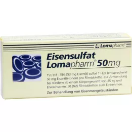 EISENSULFAT Lomapharm 50 mg filmdragerade tabletter, 50 st