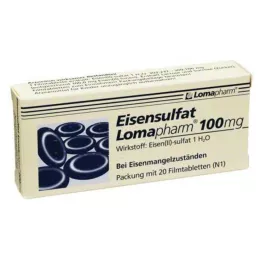 EISENSULFAT Lomapharm 100 mg filmdragerade tabletter, 20 st
