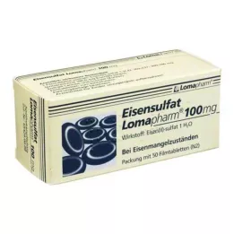 EISENSULFAT Lomapharm 100 mg filmdragerade tabletter, 50 st