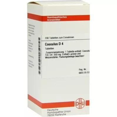 Cocculus D 4, 200 st Cocculus D 4, 200 st