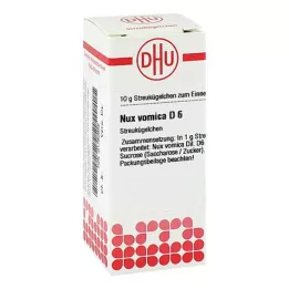 NUX VOMICA D6 Globuli, 10 g