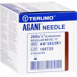 AGANI Kanyl 26 G 23 mm brun, 100 st