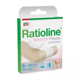 RATIOLINE känsligt sårförband 8 cmx1 m, 1 st