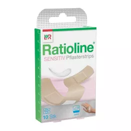 RATIOLINE känsliga gipsremsor i 2 storlekar, 10 stycken