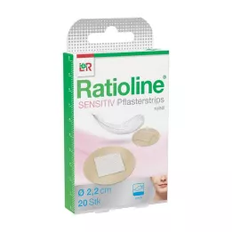 RATIOLINE känsliga gipsremsor runda, 20 st