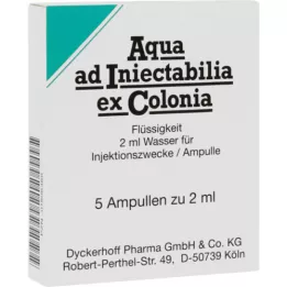 AQUA AD iniectabilia ex Colonia ampuller, 5X2 ml