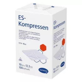 ES-KOMPRESSEN icke-steril 10x12,5 cm 16-vägs, 100 st