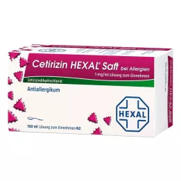 CETIRIZIN HEXAL Juice för allergier, 150 ml