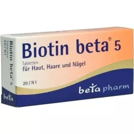 BIOTIN BETA 5 tabletter, 20 st