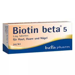 BIOTIN BETA 5 tabletter, 20 st