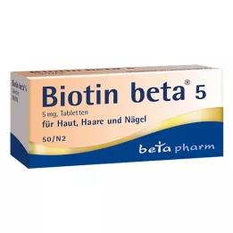 BIOTIN BETA 5 tabletter, 50 st