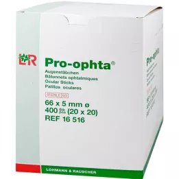 PRO-OPHTA Ögonpinnar sterila, 400 st