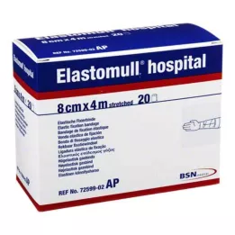 ELASTOMULL Hospital 8 CMX4 M Elast.Fixierb.weiß, 20 st