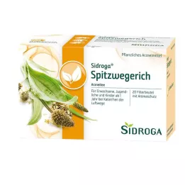 SIDROGA Ribwort Groblad Tefilterpåsar, 20X1,4 g