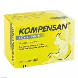 KOMPENSAN Tabletter 340 mg, 100 st