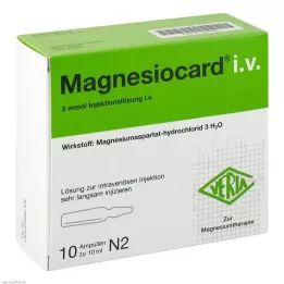MAGNESIOCARD i.v. Injektionslösning, 10X10 ml