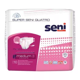 SUPER SENI Quatro inkontinensbyxor storlek 2 M, 10 st