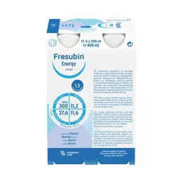 FRESUBIN ENERGY DRINK Neutral dricksflaska, 4X200 ml