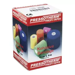 PRESSOTHERM Kohesive Bandage 8 Cmx4 M White, 1 st