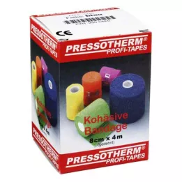 PRESSOTHERM Sammanhängande bandage 8 cmx4 m blå, 1 st