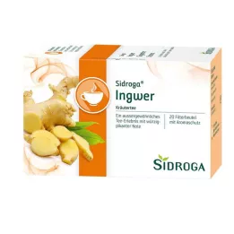 SIDROGA Ingefära tefilterpåsar, 20X0,75 g