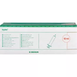 INJEKT Solo spruta 10 ml Luer excentrisk PVC-fr., 100X10 ml