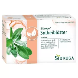 SIDROGA Tefilterpåsar av salviablad, 20X1,5 g