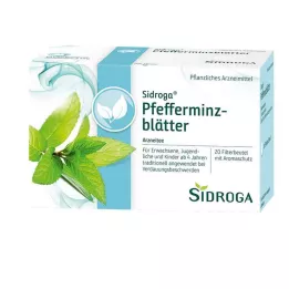 SIDROGA Tefilterpåsar av pepparmyntsblad, 20X1,5 g