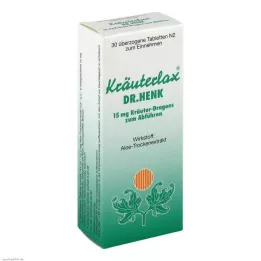 KRÄUTERLAX Dr.Henk 15 mg örttabletter för laxermedel, 30 st