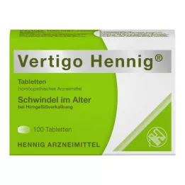VERTIGO HENNIG Tabletter, 100 st