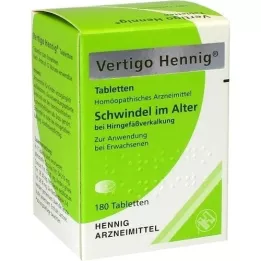 VERTIGO HENNIG tabletter, 180 st
