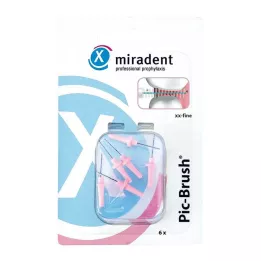 MIRADENT Interd.Pic-Brush utbytesborste xx-fin rosa, 6 st