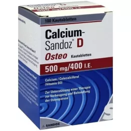 Kalcium Sandoz D osteo tuggbara tabletter, 100 st