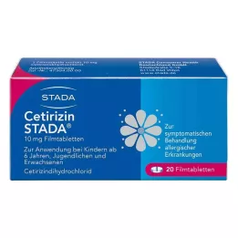 CETIRIZIN STADA 10 mg filmdragerade tabletter, 20 st