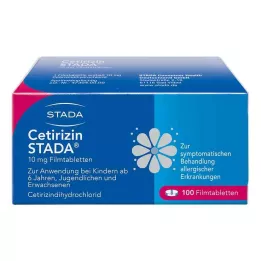 CETIRIZIN STADA 10 mg filmdragerade tabletter, 100 st