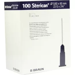 STERICAN Kanyler 23 Gx2 2/5 0,6x60 mm, 100 st