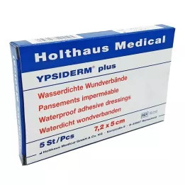 YPSIDERM plus sårförband 5x7,2 cm, 5 st